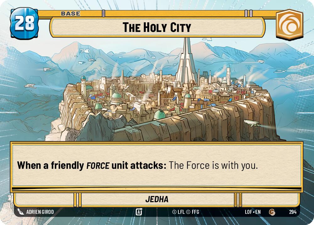 The Holy City // Shield (294 // t05) (Hyperspace) (294 // T05) [Legends of the Force] | Exor Games New Glasgow