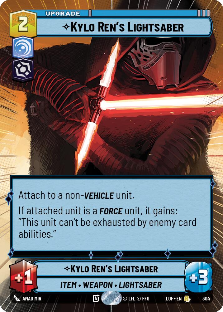 Kylo Ren's Lightsaber (304) (Hyperspace) (304) [Legends of the Force] | Exor Games New Glasgow