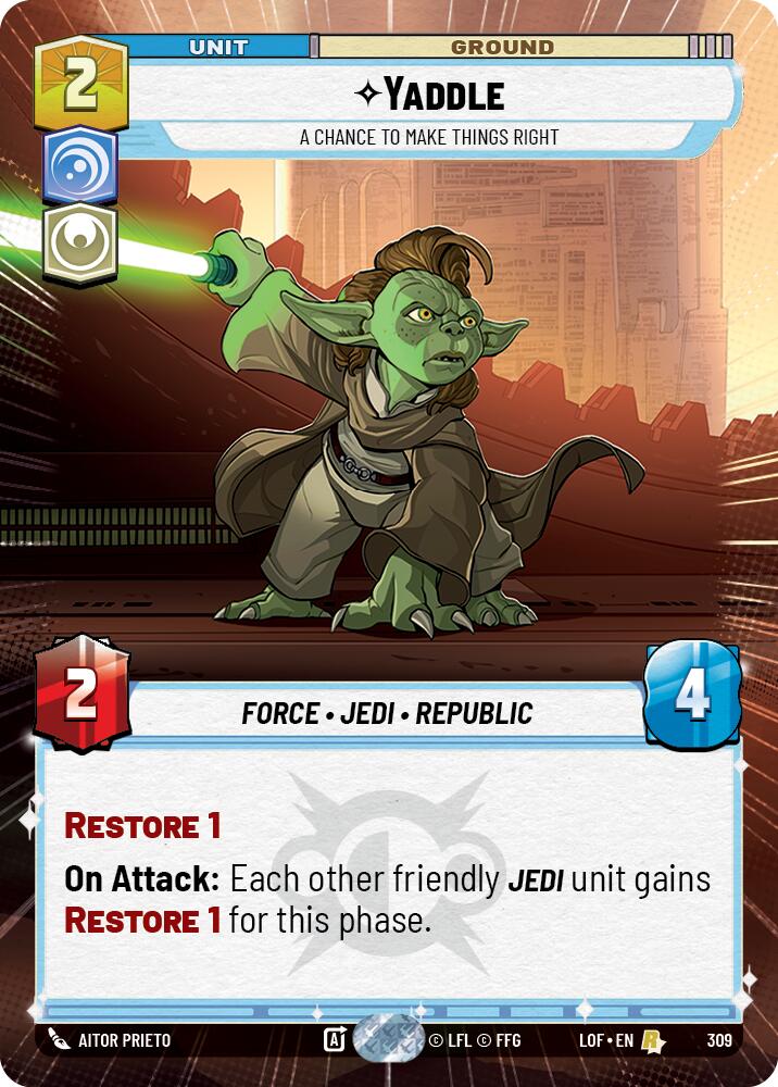 Yaddle - A Chance To Make Things Right (309) (Hyperspace) (309) [Legends of the Force] | Exor Games New Glasgow