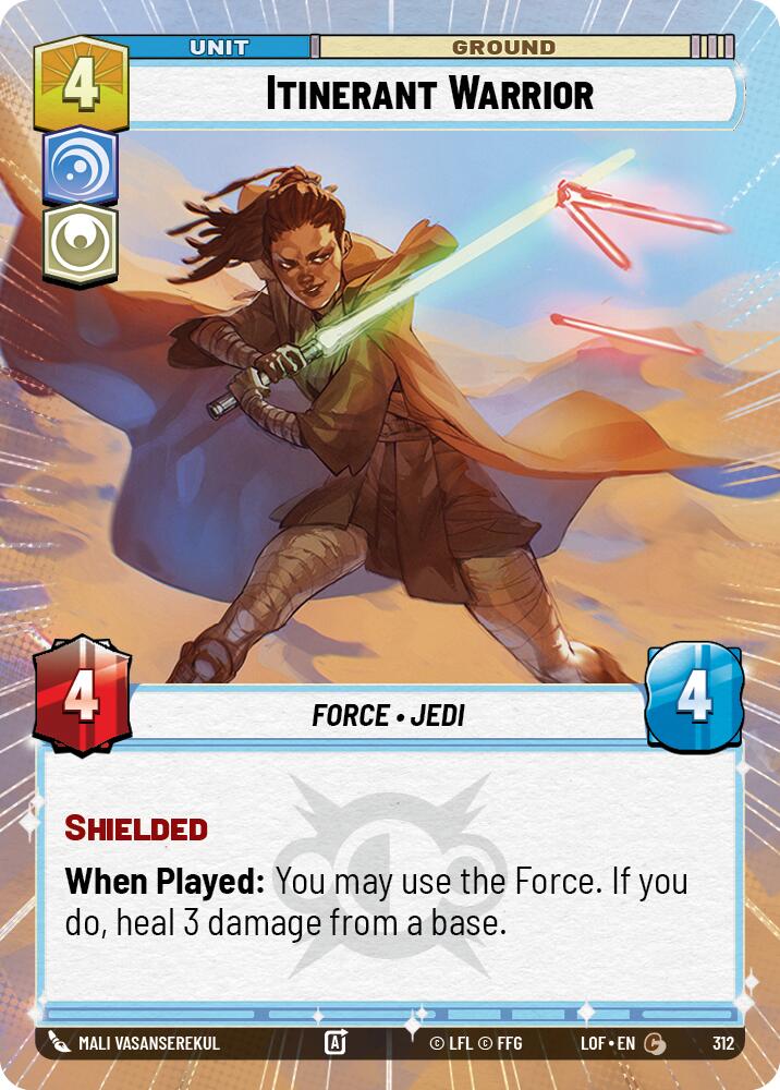 Itinerant Warrior (312) (Hyperspace) (312) [Legends of the Force] | Exor Games New Glasgow