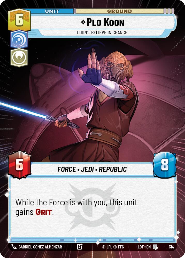 Plo Koon - I Don't Believe in Chance (314) (Hyperspace) (314) [Legends of the Force] | Exor Games New Glasgow