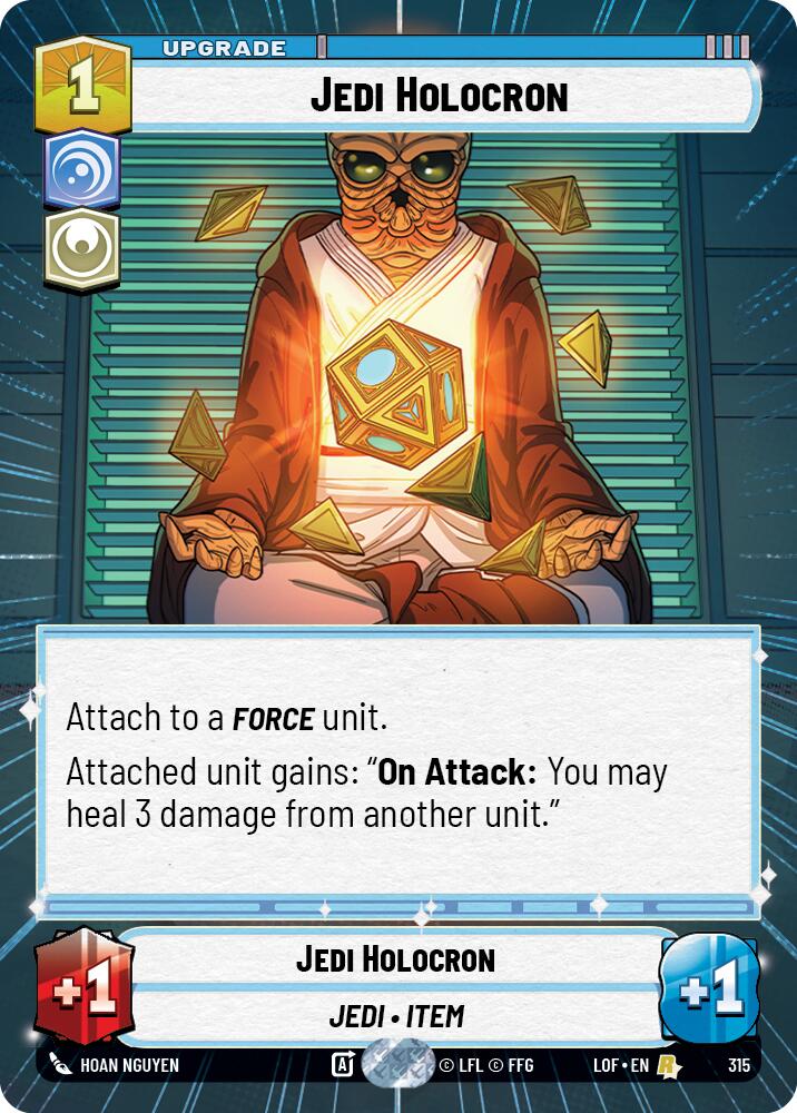 Jedi Holocron (315) (Hyperspace) (315) [Legends of the Force] | Exor Games New Glasgow