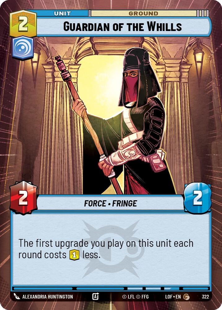 Guardian of the Whills (322) (Hyperspace) (322) [Legends of the Force] | Exor Games New Glasgow