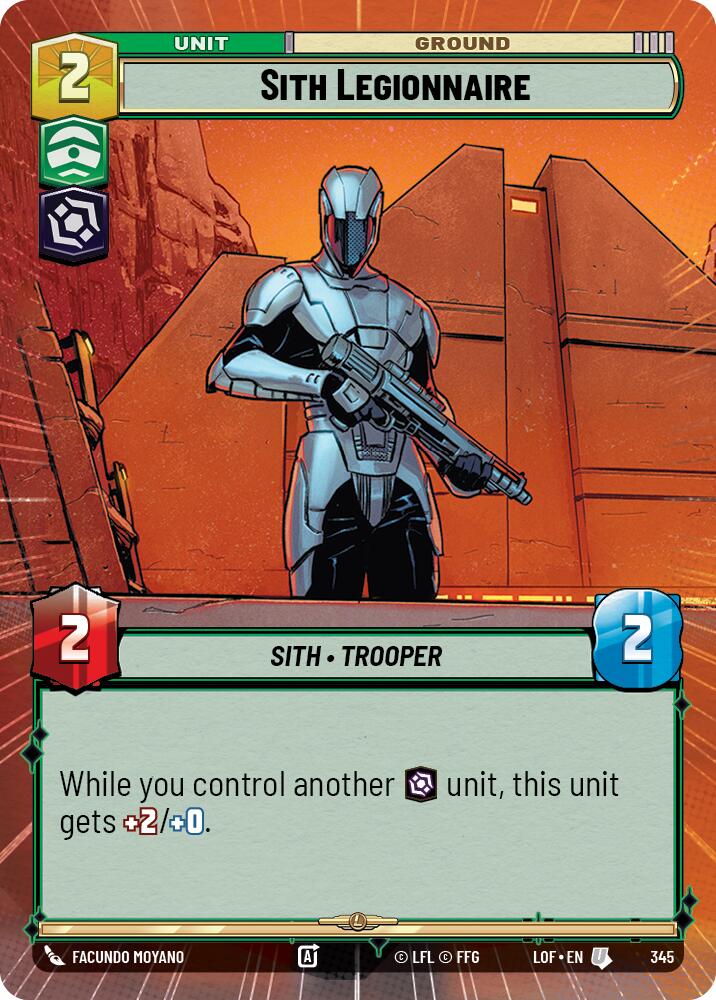 Sith Legionnaire (345) (Hyperspace) (345) [Legends of the Force] | Exor Games New Glasgow