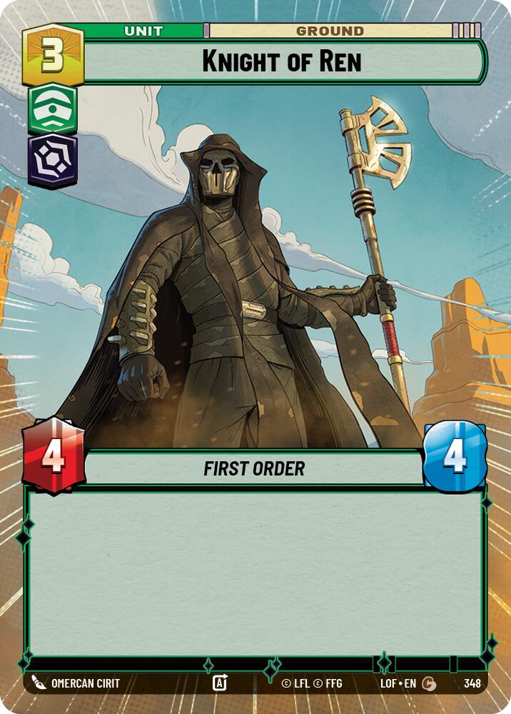 Knight of Ren (348) (Hyperspace) (348) [Legends of the Force] | Exor Games New Glasgow