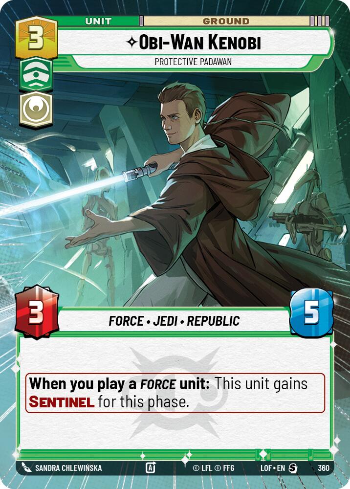 Obi-Wan Kenobi - Protective Padawan (360) (Hyperspace) (360) [Legends of the Force] | Exor Games New Glasgow