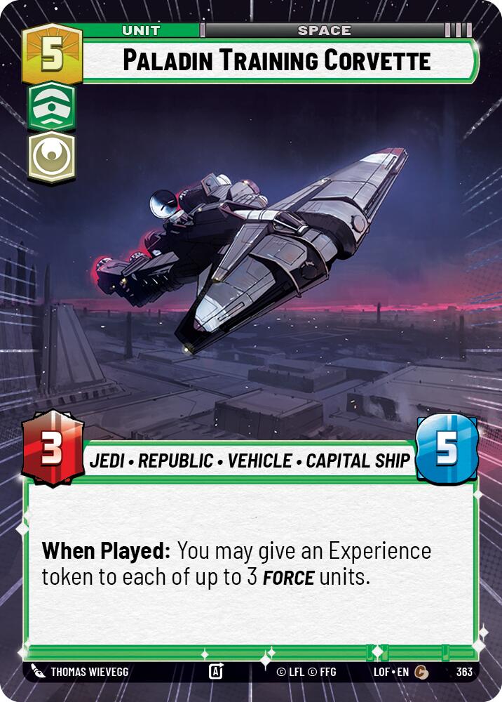 Paladin Training Corvette (363) (Hyperspace) (363) [Legends of the Force] | Exor Games New Glasgow