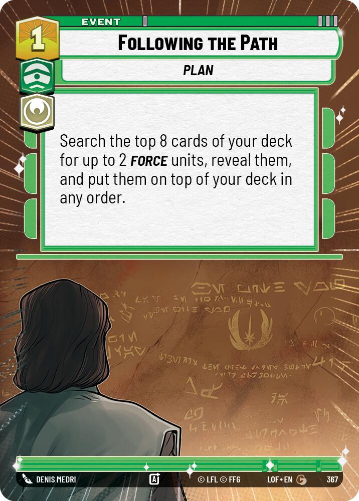Following the Path (367) (Hyperspace) (367) [Legends of the Force] | Exor Games New Glasgow