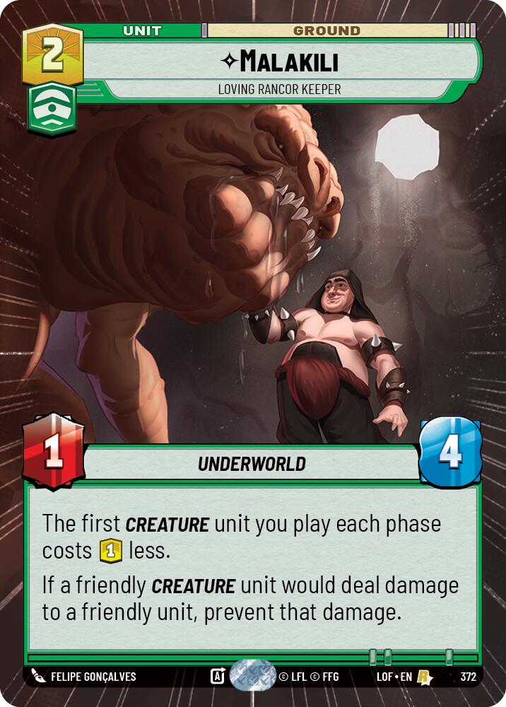 Malakili - Loving Rancor Keeper (372) (Hyperspace) (372) [Legends of the Force] | Exor Games New Glasgow