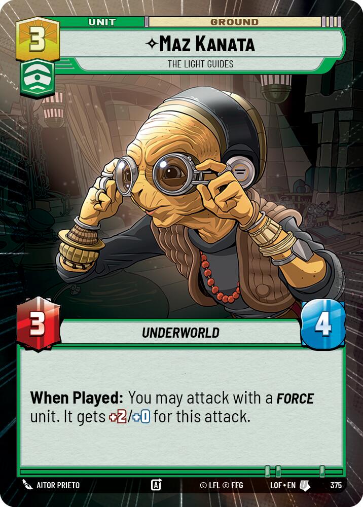 Maz Kanata - The Light Guides (375) (Hyperspace) (375) [Legends of the Force] | Exor Games New Glasgow