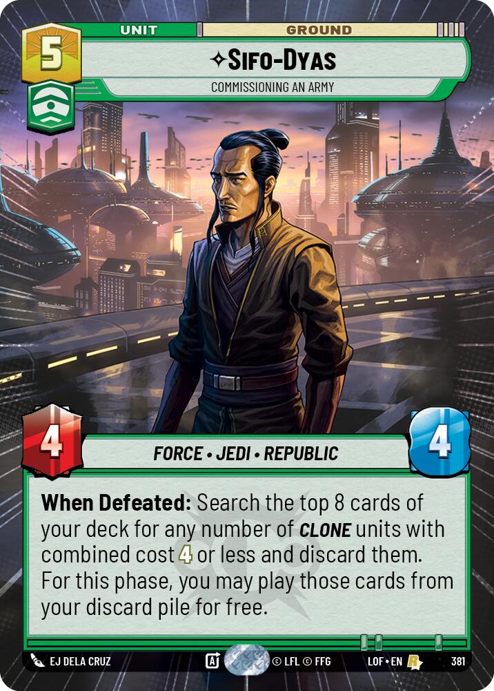 Sifo-Dyas - Commissioning An Army (381) (Hyperspace) (381) [Legends of the Force] | Exor Games New Glasgow