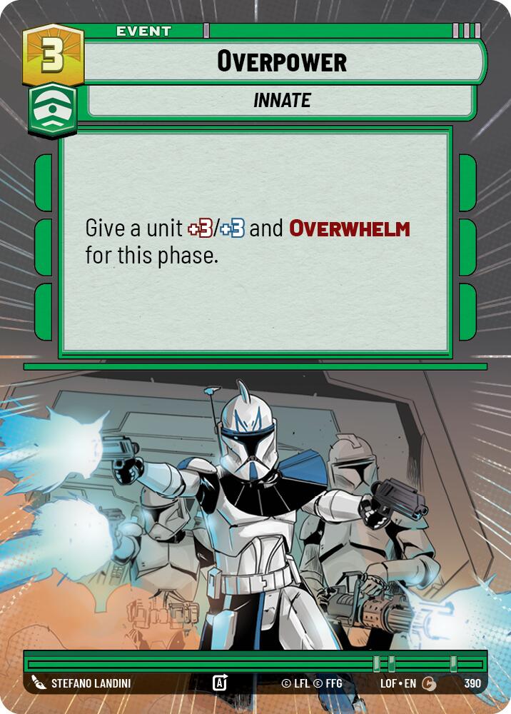 Overpower (390) (Hyperspace) (390) [Legends of the Force] | Exor Games New Glasgow