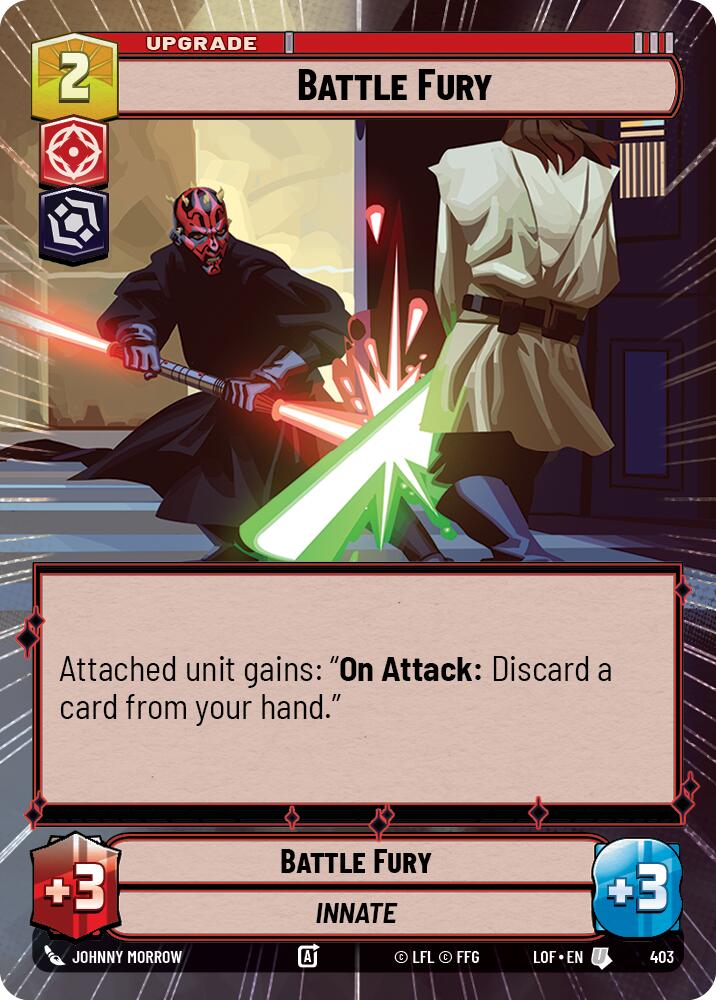 Battle Fury (403) (Hyperspace) (403) [Legends of the Force] | Exor Games New Glasgow
