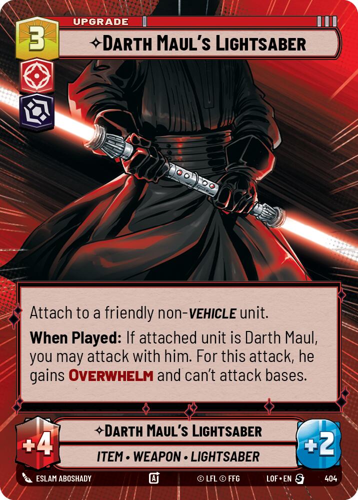 Darth Maul's Lightsaber (404) (Hyperspace) (404) [Legends of the Force] | Exor Games New Glasgow