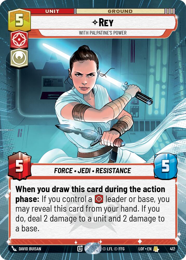 Rey - With Palpatine's Power (412) (Hyperspace) (412) [Legends of the Force] | Exor Games New Glasgow