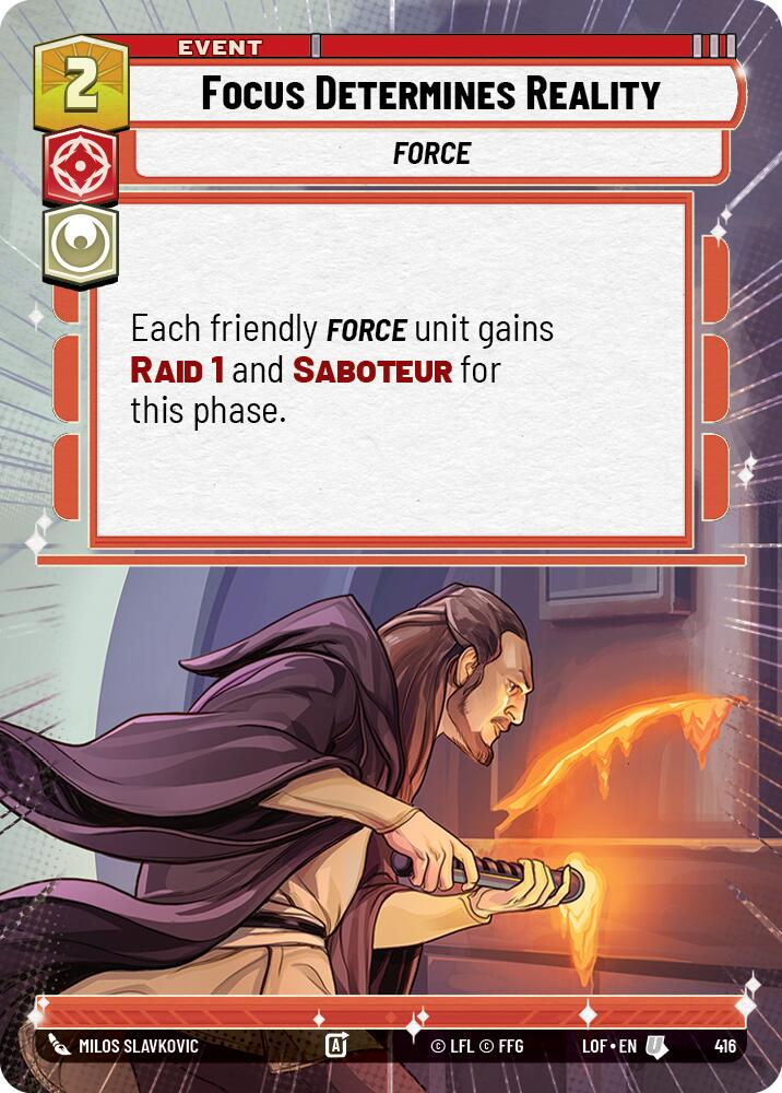 Focus Determines Reality (416) (Hyperspace) (416) [Legends of the Force] | Exor Games New Glasgow