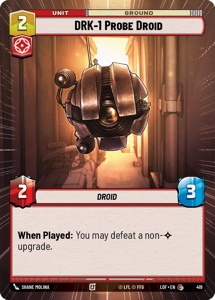 DRK-1 Probe Droid (419) (Hyperspace) (419) [Legends of the Force] | Exor Games New Glasgow