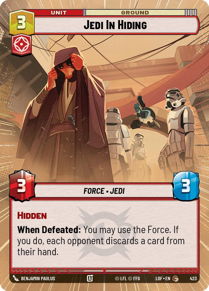 Jedi In Hiding (423) (Hyperspace) (423) [Legends of the Force] | Exor Games New Glasgow