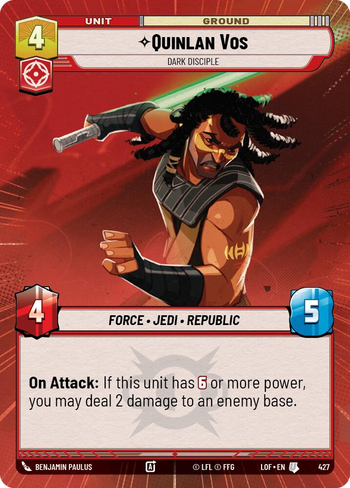 Quinlan Vos - Dark Disciple (427) (Hyperspace) (427) [Legends of the Force] | Exor Games New Glasgow