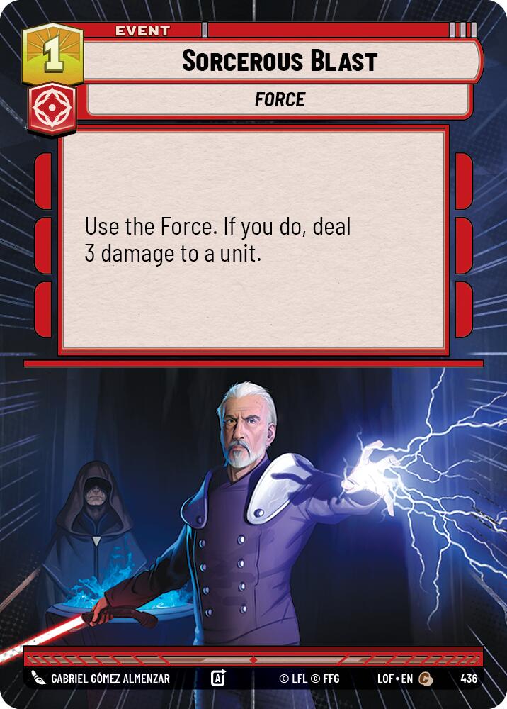 Sorcerous Blast (436) (Hyperspace) (436) [Legends of the Force] | Exor Games New Glasgow