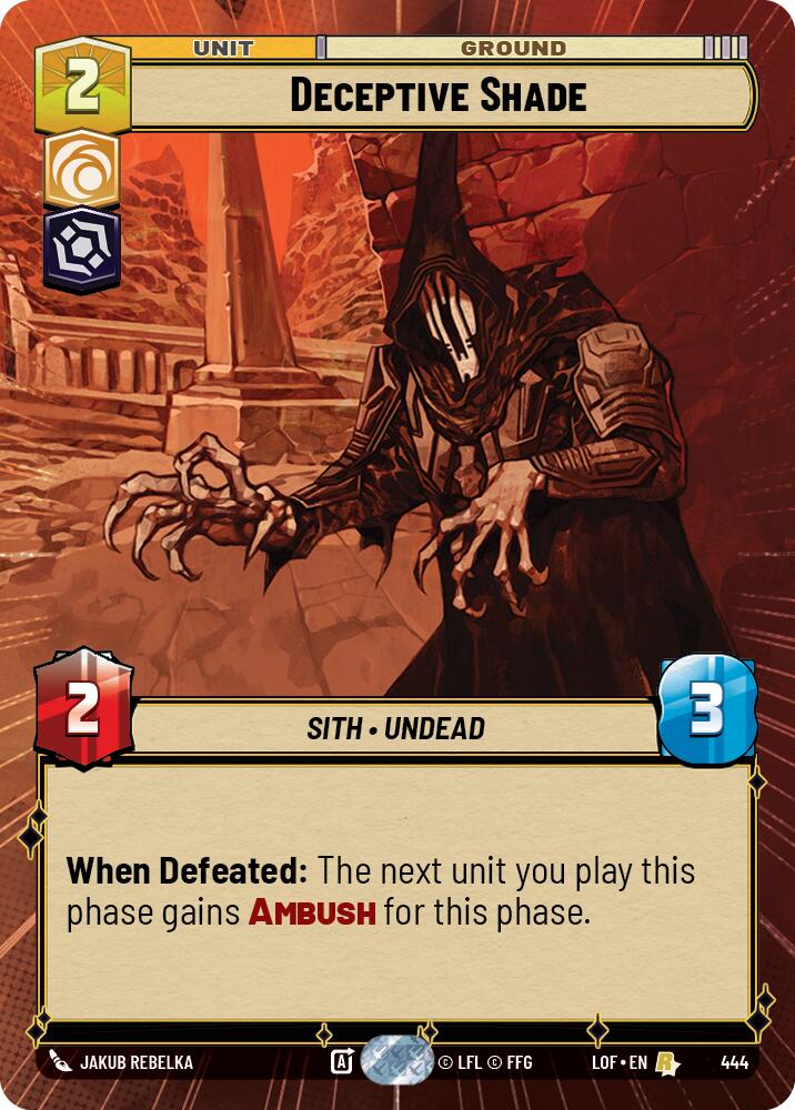 Deceptive Shade (444) (Hyperspace) (444) [Legends of the Force] | Exor Games New Glasgow