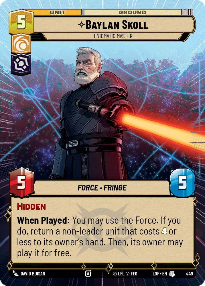 Baylan Skoll - Enigmatic Master (449) (Hyperspace) (449) [Legends of the Force] | Exor Games New Glasgow