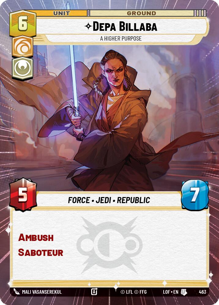 Depa Billaba - A Higher Purpose (463) (Hyperspace) (463) [Legends of the Force] | Exor Games New Glasgow