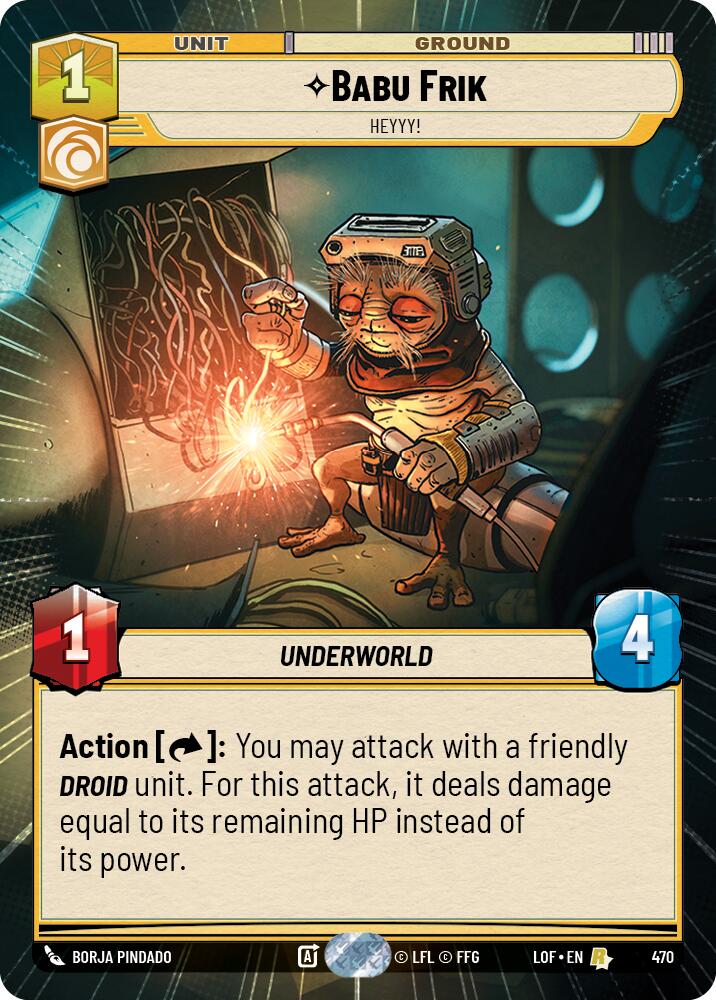 Babu Frik - Heyyy! (470) (Hyperspace) (470) [Legends of the Force] | Exor Games New Glasgow