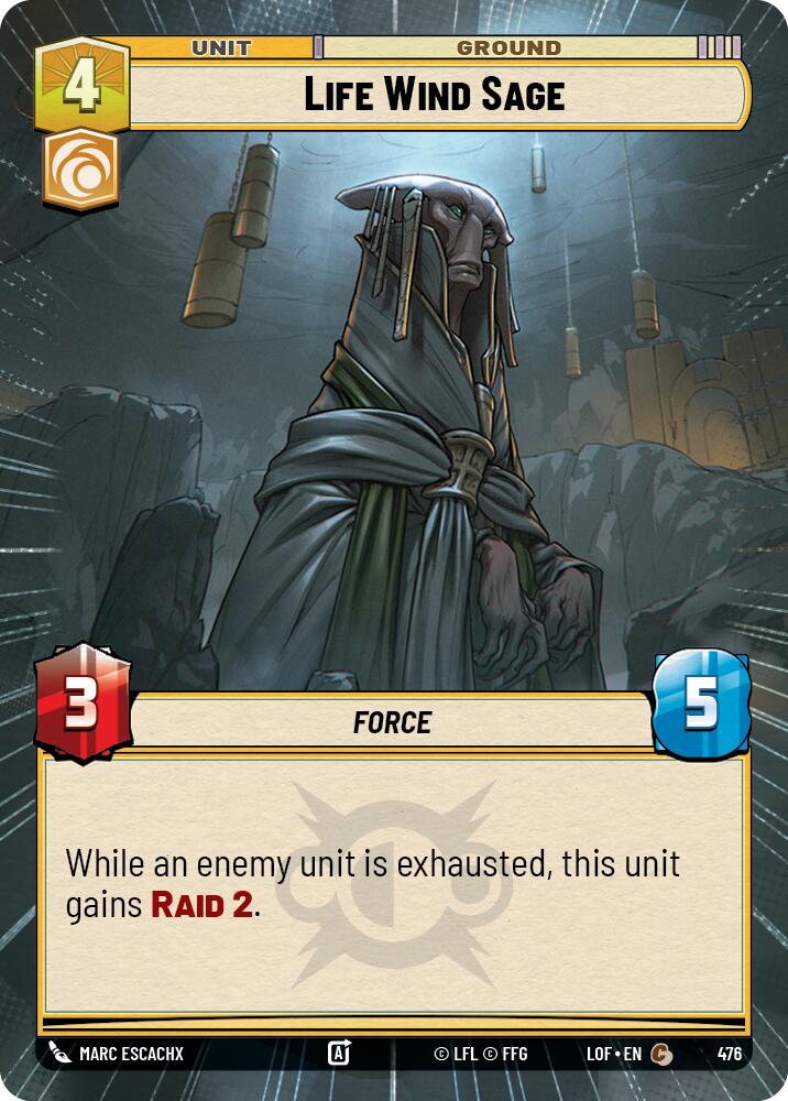 Life Wind Sage (476) (Hyperspace) (476) [Legends of the Force] | Exor Games New Glasgow