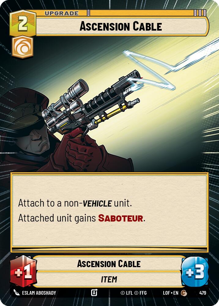 Ascension Cable (479) (Hyperspace) (479) [Legends of the Force] | Exor Games New Glasgow