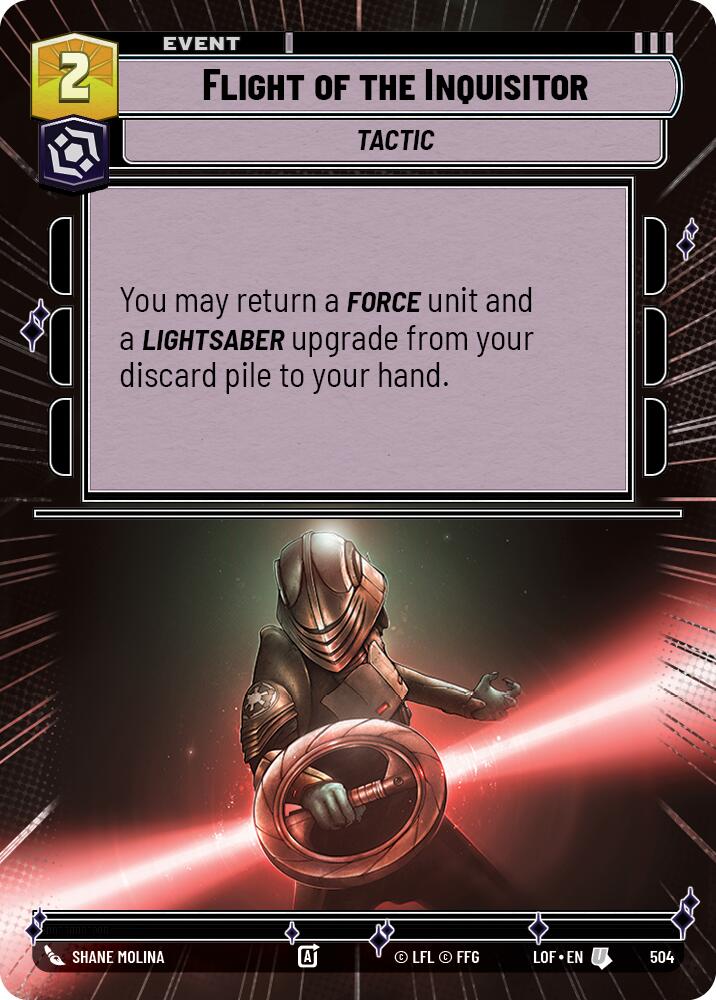 Flight of the Inquisitor (504) (Hyperspace) (504) [Legends of the Force] | Exor Games New Glasgow