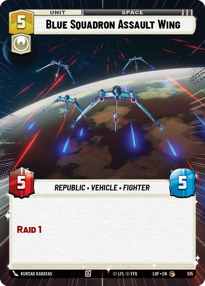 Blue Squadron Assault Wing (515) (Hyperspace) (515) [Legends of the Force] | Exor Games New Glasgow