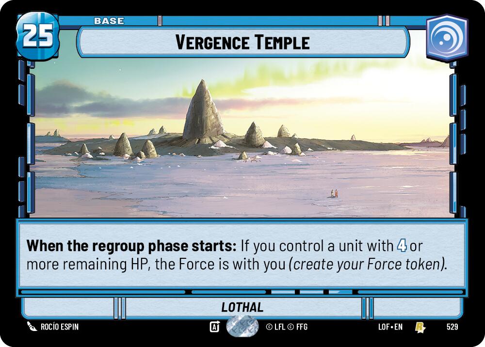 Vergence Temple (529) (Foil) (529) [Legends of the Force] | Exor Games New Glasgow