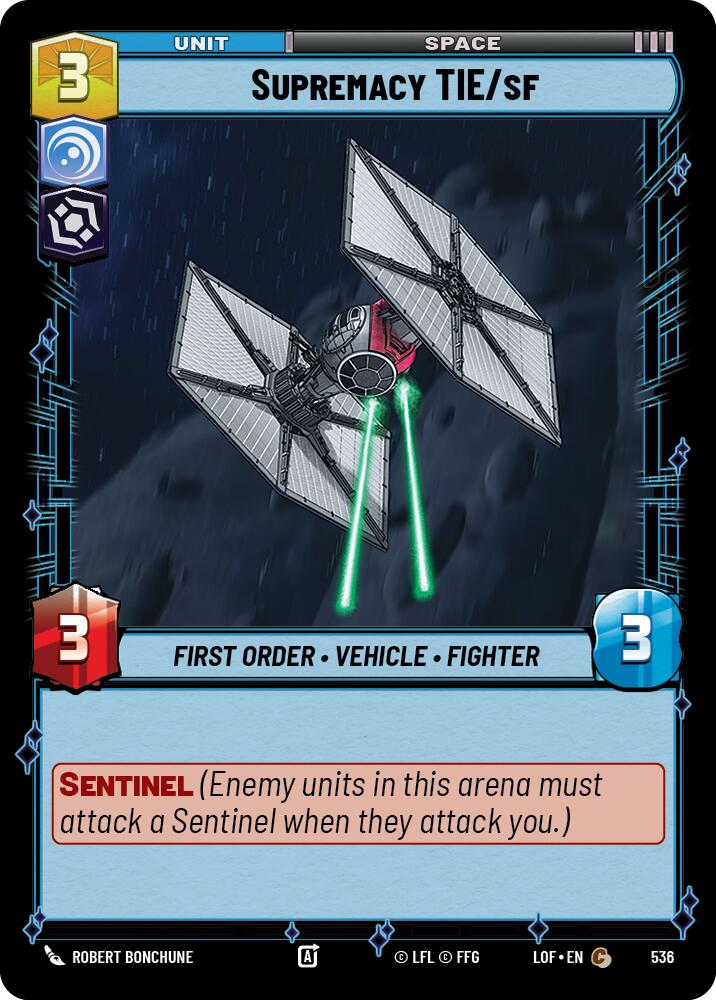 Supremacy TIE/sf (536) (Foil) (536) [Legends of the Force] | Exor Games New Glasgow