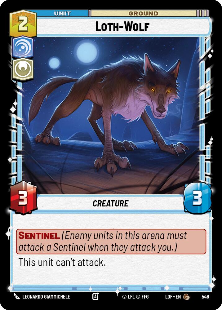Loth-Wolf (546) (Foil) (546) [Legends of the Force] | Exor Games New Glasgow