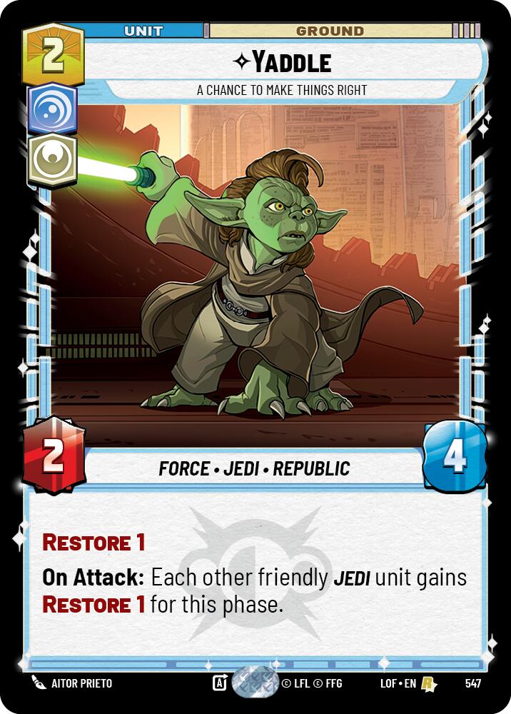 Yaddle - A Chance To Make Things Right (547) (Foil) (547) [Legends of the Force] | Exor Games New Glasgow