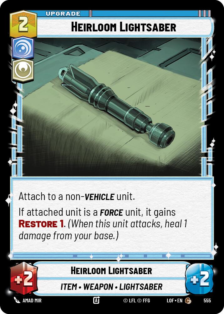 Heirloom Lightsaber (555) (Foil) (555) [Legends of the Force] | Exor Games New Glasgow