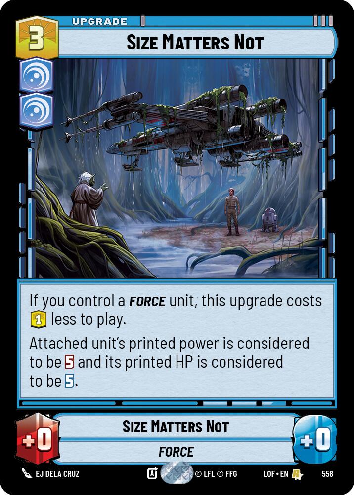 Size Matters Not (558) (Foil) (558) [Legends of the Force] | Exor Games New Glasgow