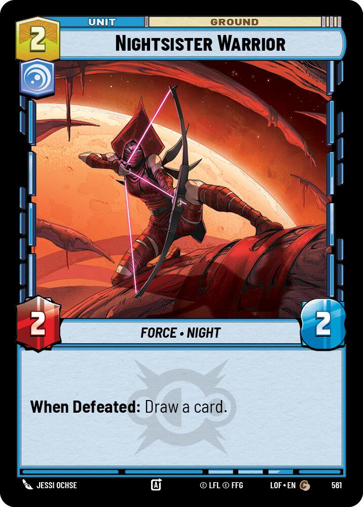 Nightsister Warrior (561) (Foil) (561) [Legends of the Force] | Exor Games New Glasgow