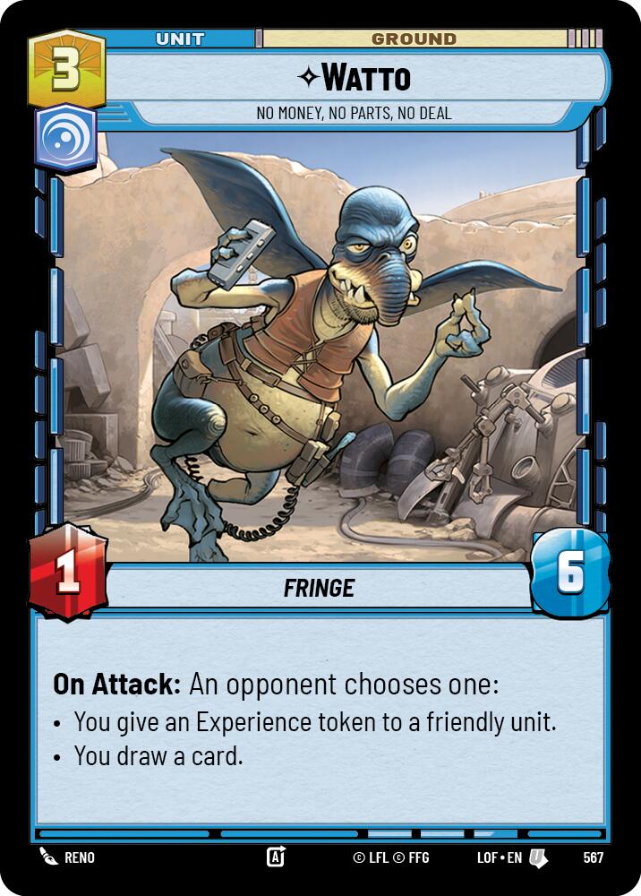 Watto - No Money, No Parts, No Deal (567) (Foil) (567) [Legends of the Force] | Exor Games New Glasgow