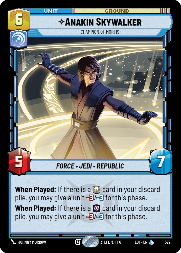 Anakin Skywalker - Champion of Mortis (572) (Foil) (572) [Legends of the Force] | Exor Games New Glasgow