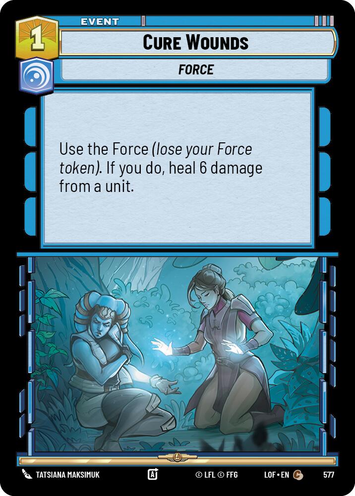Cure Wounds (577) (Foil) (577) [Legends of the Force] | Exor Games New Glasgow