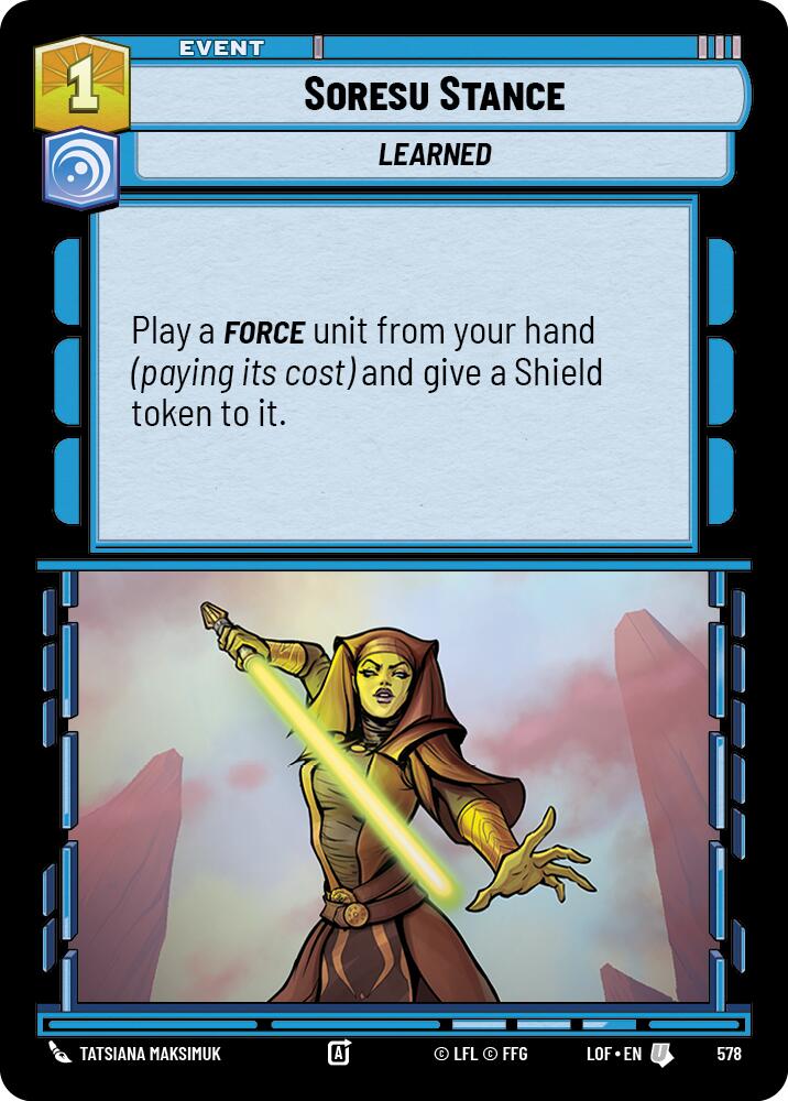 Soresu Stance (578) (Foil) (578) [Legends of the Force] | Exor Games New Glasgow