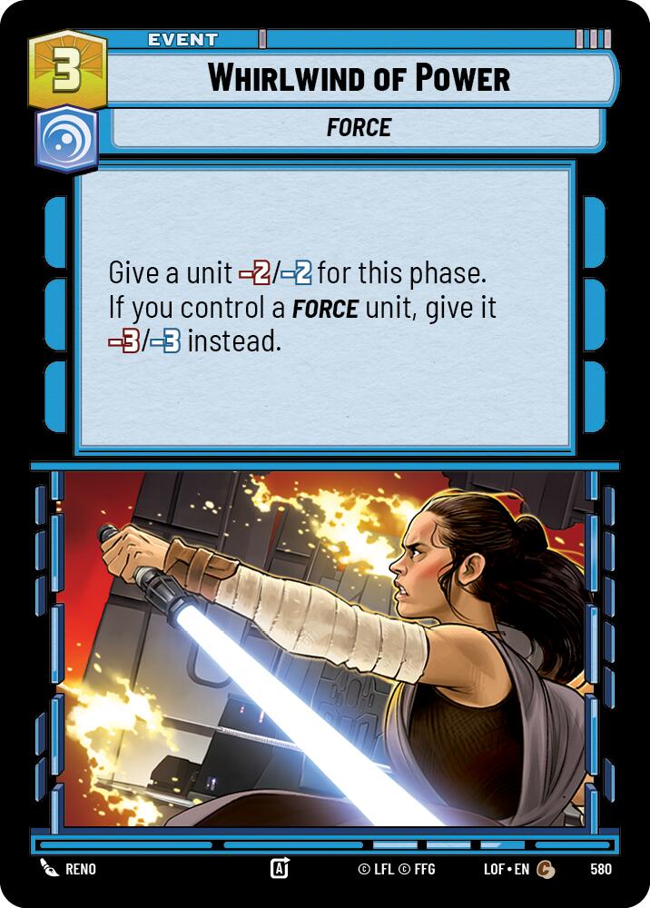 Whirlwind of Power (580) (Foil) (580) [Legends of the Force] | Exor Games New Glasgow