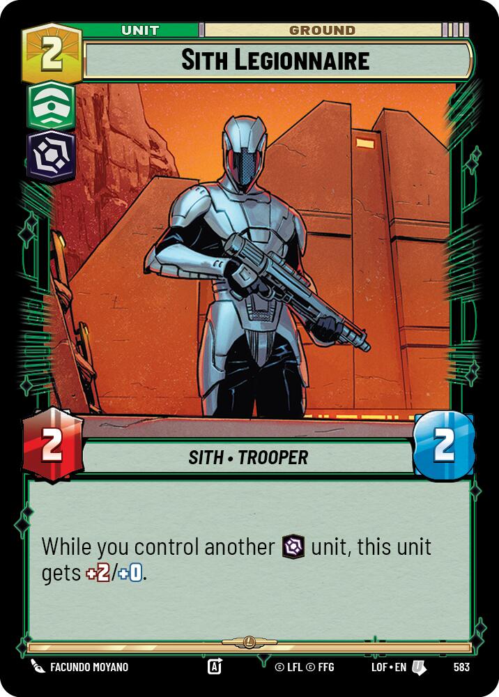 Sith Legionnaire (583) (Foil) (583) [Legends of the Force] | Exor Games New Glasgow