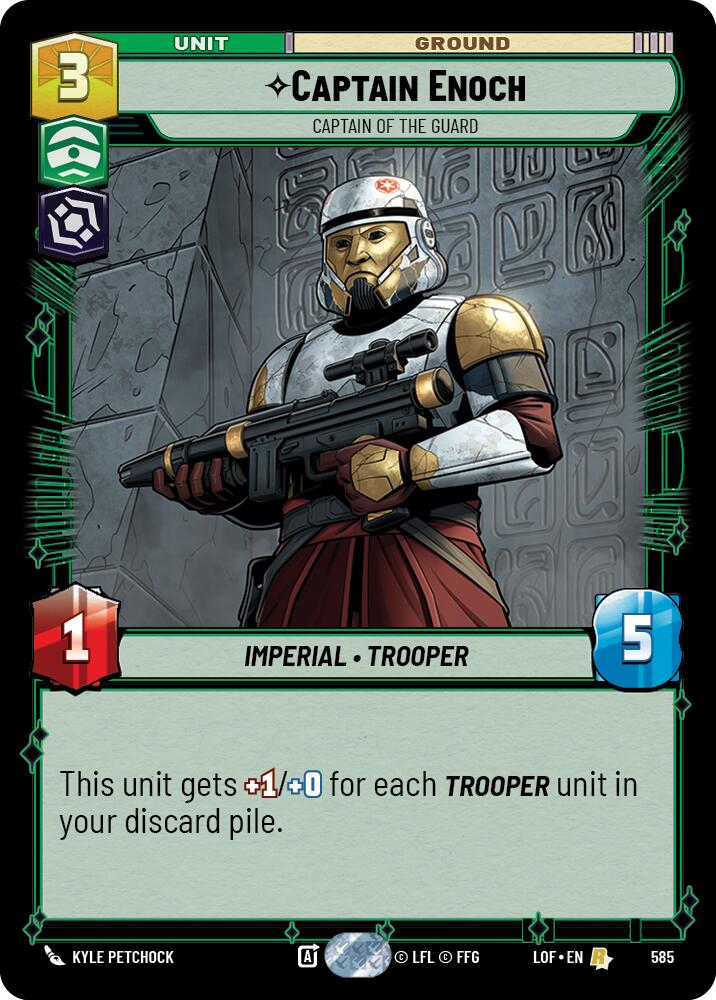 Captain Enoch - Captain of the Guard (585) (Foil) (585) [Legends of the Force] | Exor Games New Glasgow