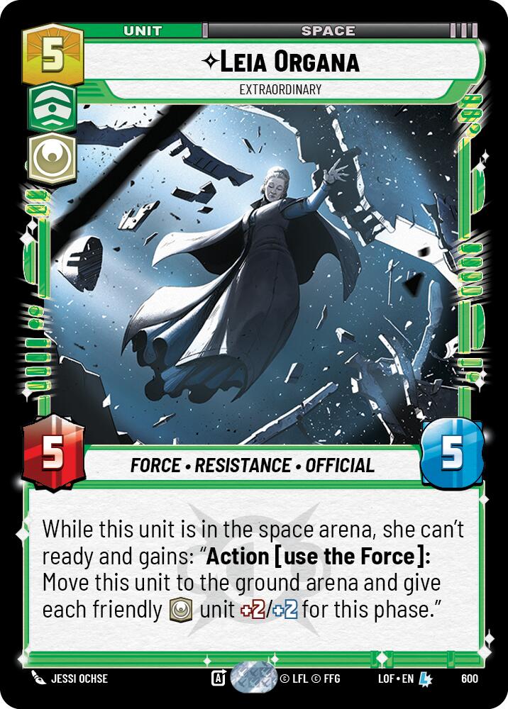 Leia Organa - Extraordinary (600) (Foil) (600) [Legends of the Force] | Exor Games New Glasgow