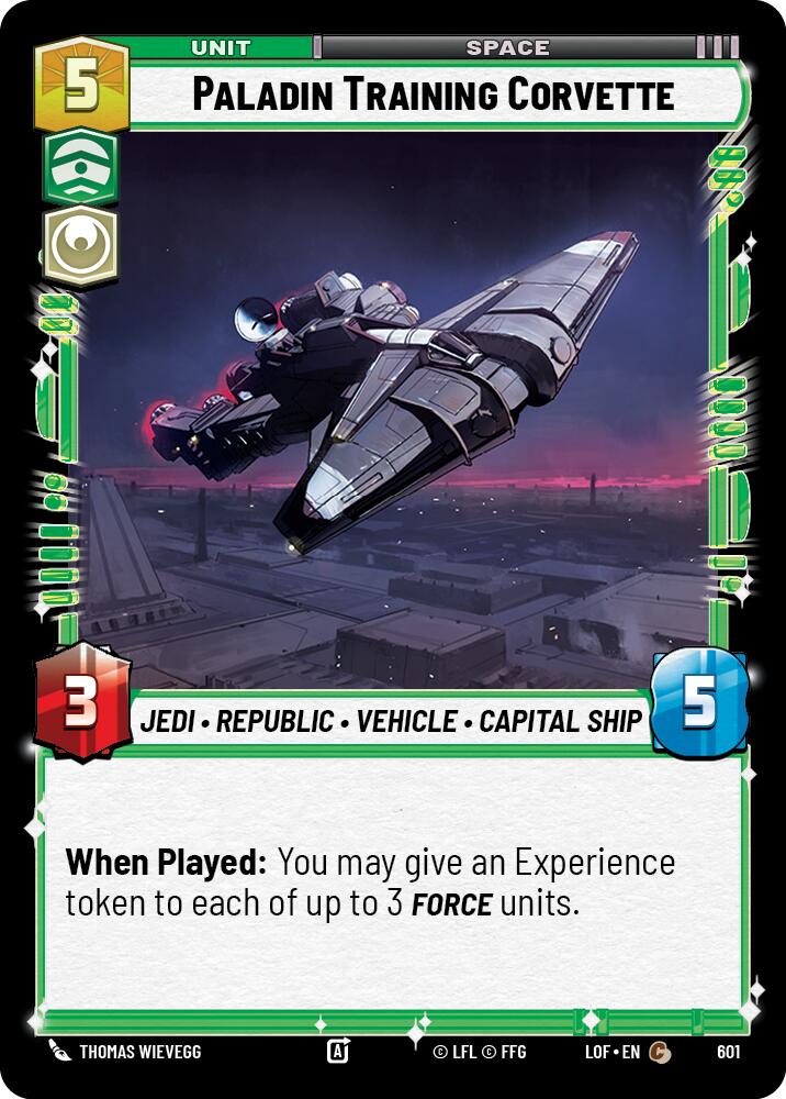Paladin Training Corvette (601) (Foil) (601) [Legends of the Force] | Exor Games New Glasgow