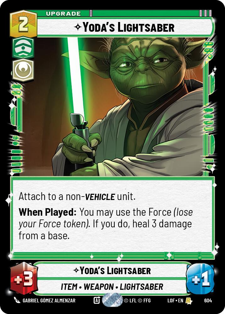 Yoda's Lightsaber (604) (Foil) (604) [Legends of the Force] | Exor Games New Glasgow