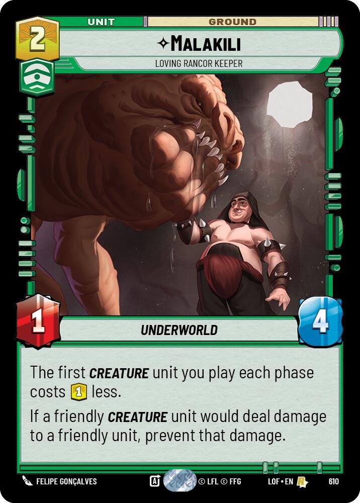 Malakili - Loving Rancor Keeper (610) (Foil) (610) [Legends of the Force] | Exor Games New Glasgow